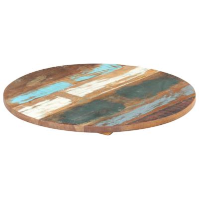 Tafelblad rond 25-27 mm 70 cm massief gerecycled hout