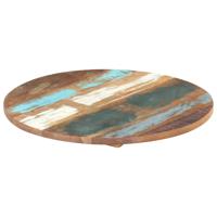 Tafelblad rond 25-27 mm 70 cm massief gerecycled hout - thumbnail