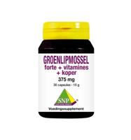 Groenlipmossel forte + vitamines + koper 30 Capsules - thumbnail