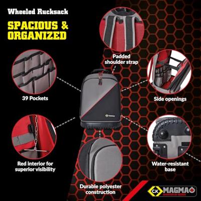 C.K MA2654 Gereedschapsrugzak (zonder inhoud) Universeel (l x b x h) 550 x 380 x 550 mm