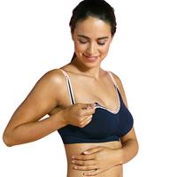 Naadloze en biologische borstvoedings- & zwangerschapsbeha CARRIWELL Original Deluxe marineblauw - thumbnail