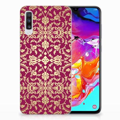 Siliconen Hoesje Samsung Galaxy A70 Barok Pink Siliconen Hoesje Samsung Galaxy A70 Barok Pink
