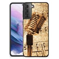 Samsung Galaxy S21 Plus Silicone Back Case Bladmuziek - thumbnail