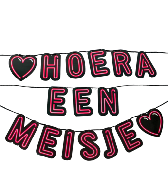 Paperdreams neon slinger hoera meisje!