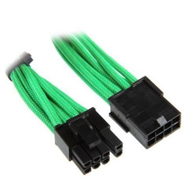 BitFenix compatible 6+2-Pin PCIe Verlängerung 45cm - sleeved grün/schwarz