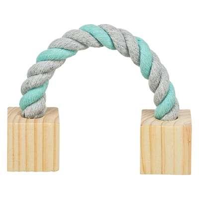 Trixie speeltouw met hout Trixie speeltouw met hout