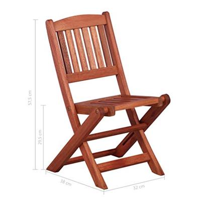 VidaXL 4-delige tuinset voor kinderen massief eucalyptushout VidaXL 4-delige tuinset voor kinderen massief eucalyptushout