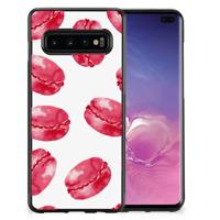 Samsung Galaxy S10+ Silicone Case Pink Macarons - thumbnail