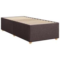 Boxspring met matras stof donkerbruin 90x190 cm - thumbnail
