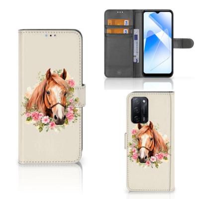 Telefoonhoesje | Met pasjeshouder | voor OPPO A16/A16s/A54s Paard