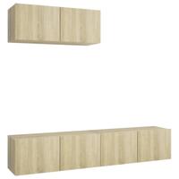 Tv-meubelen 3 st spaanplaat sonoma eikenkleurig - thumbnail