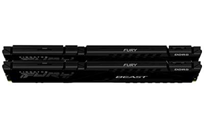 Kingston FURY Beast Werkgeheugenset voor PC DDR5 32 GB 2 x 16 GB On-die ECC 5200 MHz 288-pins DIMM CL40 KF552C40BBK2-32 Kingston FURY Beast Werkgeheugenset voor PC DDR5 32 GB 2 x 16 GB On-die ECC 5200 MHz 288-pins DIMM CL40 KF552C40BBK2-32