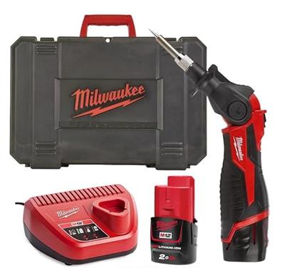Milwaukee M12 SI-201C Accu Subcompacte Soldeerbout 12V 2.0Ah Li-Ion M12™ in koffer - 4933459761