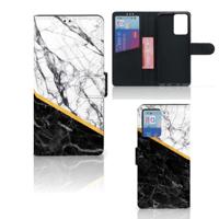 Xiaomi Redmi Note 10 Pro | Bookcase | Marmer Wit Zwart - Origineel Cadeau Man - thumbnail