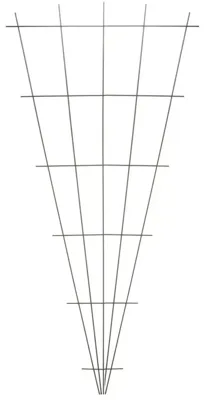 Metalen klimrek V-vorm recht groen