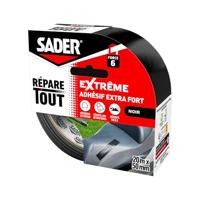 Extra sterke lijm - SADER - Repareert alle extreme situaties - Binnen & Buiten - Alle oppervlakken - Zwart - Gemakkelijk te snijden - 20 m x 50 mm - thumbnail
