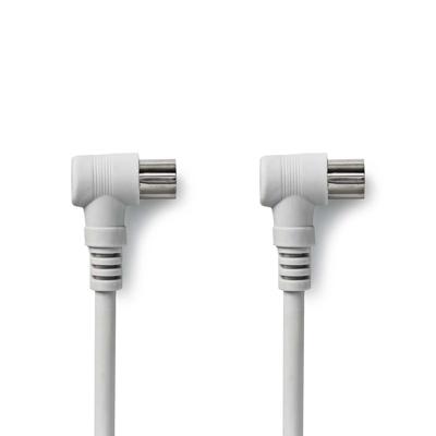 Nedis CSGP40100WT30 Coaxkabel 90 Db Iec (coax) Male Haaks - Iec (coax) Female Haaks 3,0 M Wit