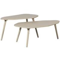 WOOOD Organische Salontafel 'Davina' Set van 2 stuks, MDF, kleur Dust - thumbnail