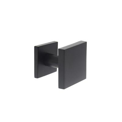 Intersteel voordeurknop vierkant 64x64mm op achterplaat 54x54mm verkropt éénzijdige montage - mat zwart Intersteel voordeurknop vierkant 64x64mm op achterplaat 54x54mm verkropt éénzijdige montage - mat zwart