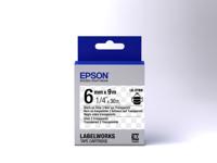 Epson Transparent Tape- LK-2TBN Clear Blk/Clear 6/9 - thumbnail