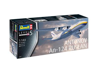 Revell 03807 Antonov AN-124 Ruslan Vliegtuig (bouwpakket) 1:144 Revell 03807 Antonov AN-124 Ruslan Vliegtuig (bouwpakket) 1:144