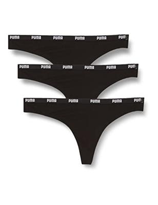 3-Pack dames strings - Katoen vrouwen strings Zwart - Wit - Combi