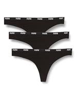 3-Pack dames strings - Katoen vrouwen strings Zwart - Wit - Combi - thumbnail