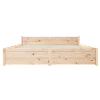 Bedframe massief hout 150x200 cm