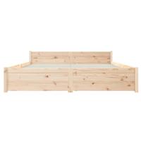 Bedframe massief hout 150x200 cm - thumbnail