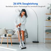 Snoerloze stofzuiger - MEDION MD11860 - 55 min - 400 W - 2.500 mAh - Wit / Grijs - thumbnail