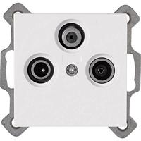 KOPP - Televisie/Radio/Satelliet Contactdoos - Wandcontactdoos Coax - Athenis HK07 - Inbouw - Helder Glans Wit - thumbnail
