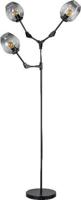 ETH Design vloerlampLime 3-lichts zwart met smoke glas - 05-VL8378-30 - thumbnail