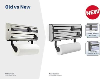 Houder voor keukenpapier Leifheit 25793 Zwart Aluminium Plastic