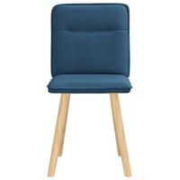 Eetkamerstoelen 2 st stof blauw - thumbnail