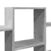 Wandschap 159x18x66 cm bewerkt hout betongrijs - thumbnail