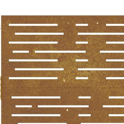 Poort 105x80 cm vierkant cortenstaal