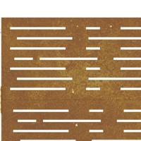 Poort 105x80 cm vierkant cortenstaal - thumbnail