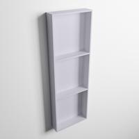 MONDIAZ EASY Nis 89,5x29,5cm in solid surface kleur Cale | Cale. 3 vakken geschikt voor in- of opbouw - thumbnail