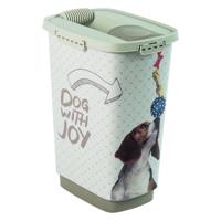 Rotho cody dog pet food container 25l cappuccino/zand - thumbnail