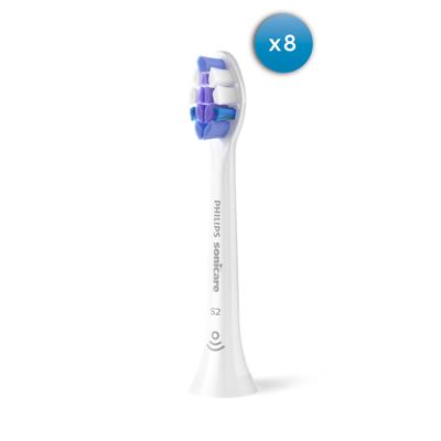 Verpakking van 8 opzetborstels - PHILIPS - HX6058/87 - S2 wit - thumbnail