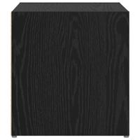 TV-kast met opslag 2 pcs Zwart 37 x 35 x 37 cm Bewerkt hout - thumbnail