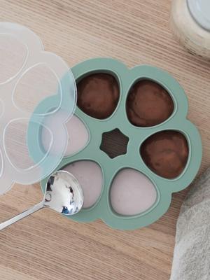 Diepvriesdoos voor verschillende porties, 6 x 150 ml, van BEABA saliegroen Diepvriesdoos voor verschillende porties, 6 x 150 ml, van BEABA saliegroen