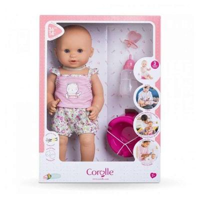 Corolle mon grand poupon drink- en plaspop - emma, 36cm
