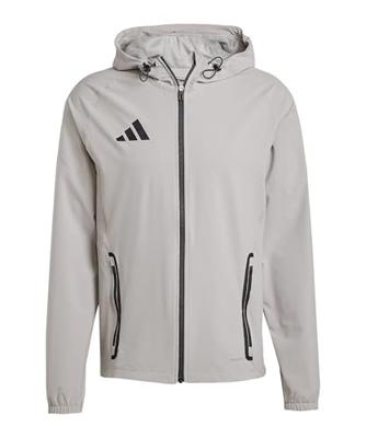 adidas Tiro 25 Vis Tech Competition Hooded Trainingsjack Grijs Zwart