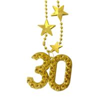 Goudkleurige Ketting 30 Jaar - thumbnail
