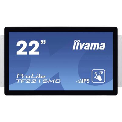 Iiyama ProLite TF2215MC Touchscreen monitor Energielabel: F (A - G) 54.6 cm (21.5 inch) 1920 x 1080 Pixel 16:9 14 ms VGA, HDMI, DisplayPort, Hoofdtelefoon (3.5