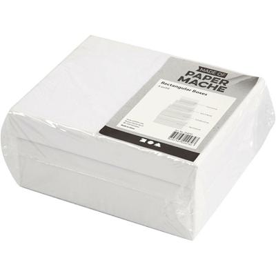 Creativ Company Https://www.cchobby.nl/rechthoekige-dozen-afm-7-5x5x3-5-9-5x7x4-5-11-5x8-5x5-5-14x11x6-5-cm-wit-4-stuk-1-set