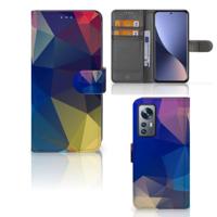Xiaomi 12 | 12X | Book Case | Polygon Dark - thumbnail
