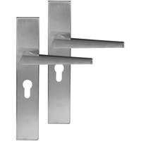 Differnz | Rotterdam deurkruk | vierkant schild | cilinder 55 mm | mat chroom - thumbnail