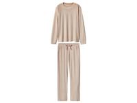 esmara Velours dames pyjama (Beige, S (36-38)) - thumbnail
